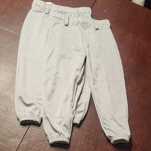Youth baseball softball pants Youth large YL light gray color EUC!